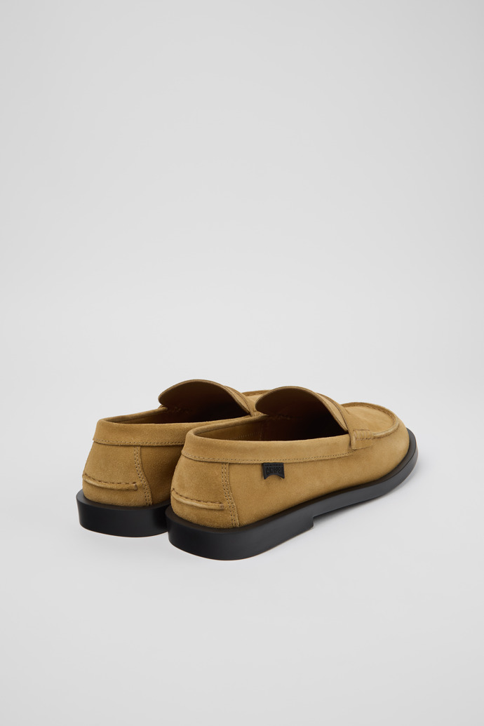 Back view of Don Brown Suede Leather Shoes for Men.