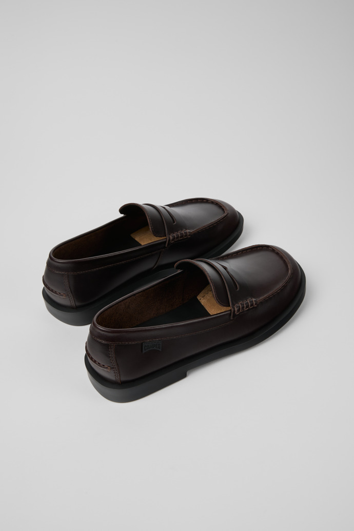 Don Chaussures en cuir marron pour homme.