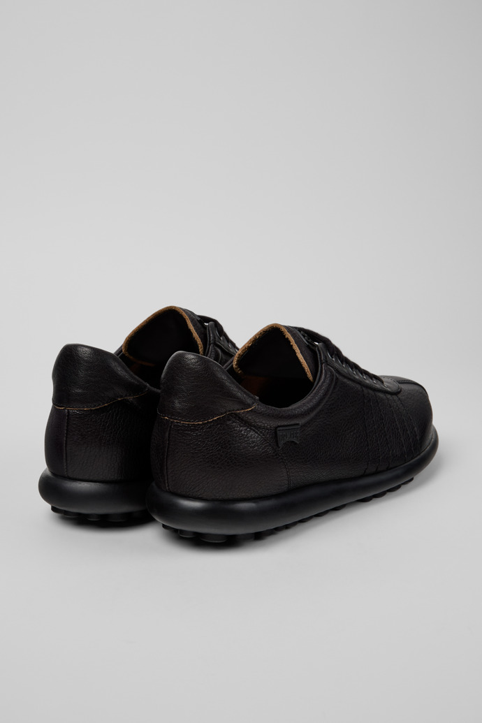 Back view of Pelotas Black Leather Shoes for Men.