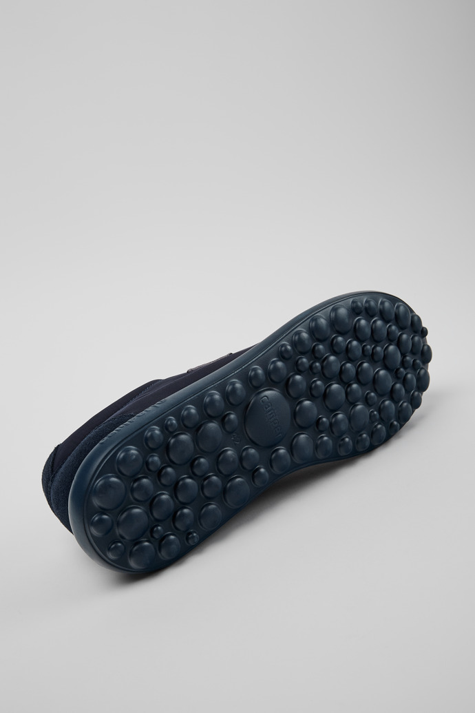 The soles of Pelotas XLite Blue Recycled PET and Nubuck Men's Sneakers.