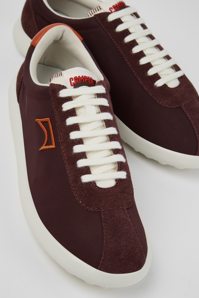 Pelotas XLF Sneakers burdeos de tejido y nobuk para hombre.
