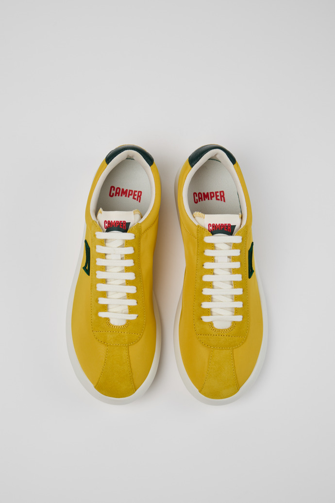 Overhead view of Pelotas XLF Multicolor Textile and Nubuck Sneakers for Men.