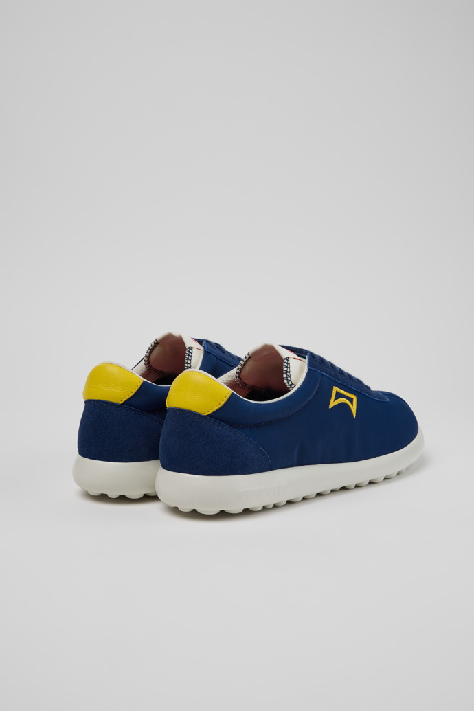 Back view of Pelotas XLF Multicolor Textile and Nubuck Leather Sneakers for Men.