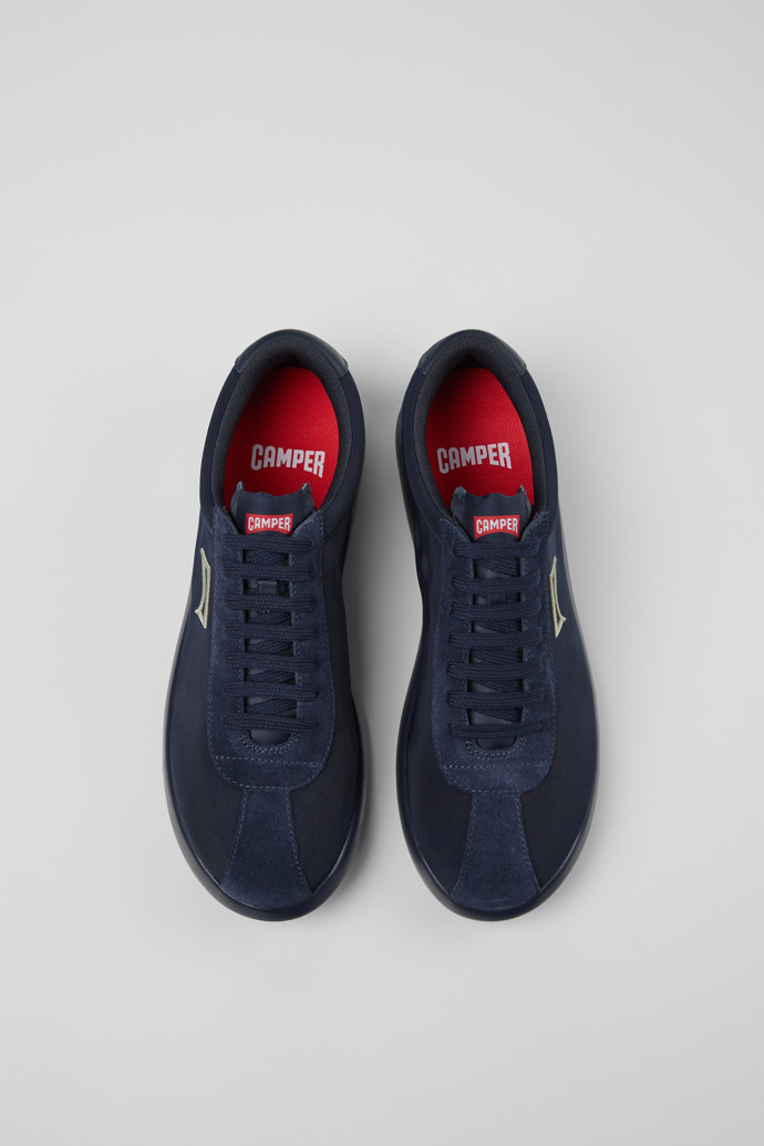 Pelotas XLF Sneakers de tejido y nobuk azules para hombre.