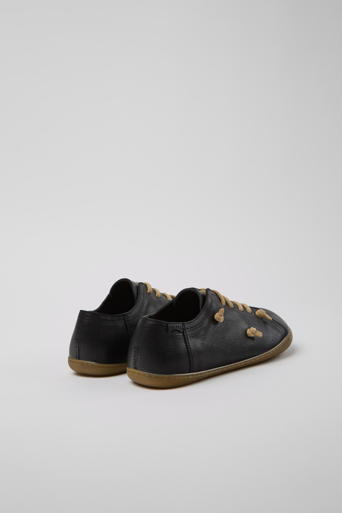 Twins Zapato de piel negra para hombre.