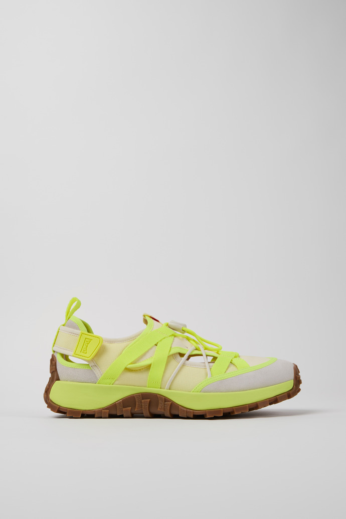 Side view of Drift Trail VIBRAM Multicolor Recycled PET and Nubuck Sneakers for Men.