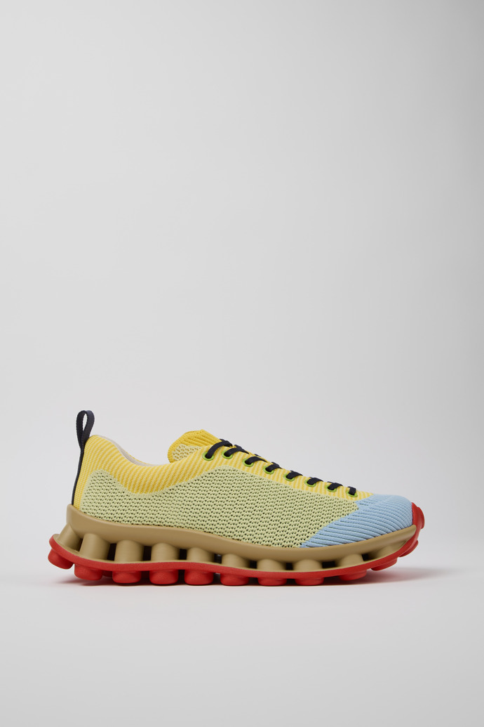 Side view of Camper x SUNNEI - PELOTISSIMA Multicolor Textile Sneakers for Men.