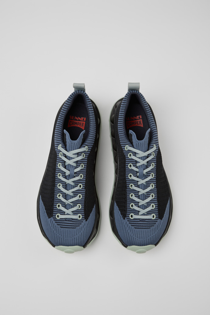 Overhead view of Camper x Sunnei Multicolor Textile Sneakers for Men.