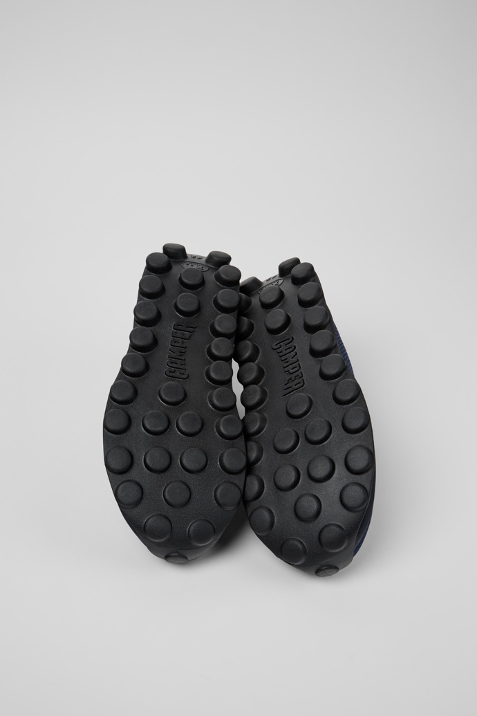 The soles of Camper x SUNNEI - PELOTISSIMA Blue and Black Textile Sneakers for Men.