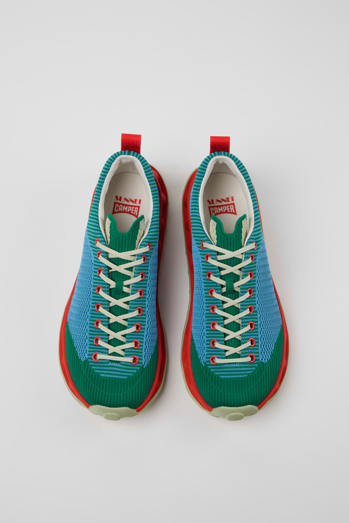 Overhead view of Camper x SUNNEI - PELOTISSIMA Multicolor Textile Sneakers for Men.
