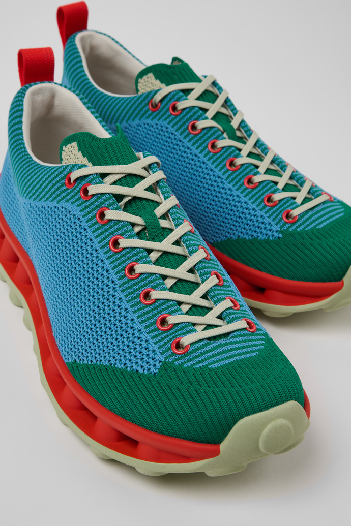 Close-up view of Camper x SUNNEI - PELOTISSIMA Multicolor Textile Sneakers for Men.