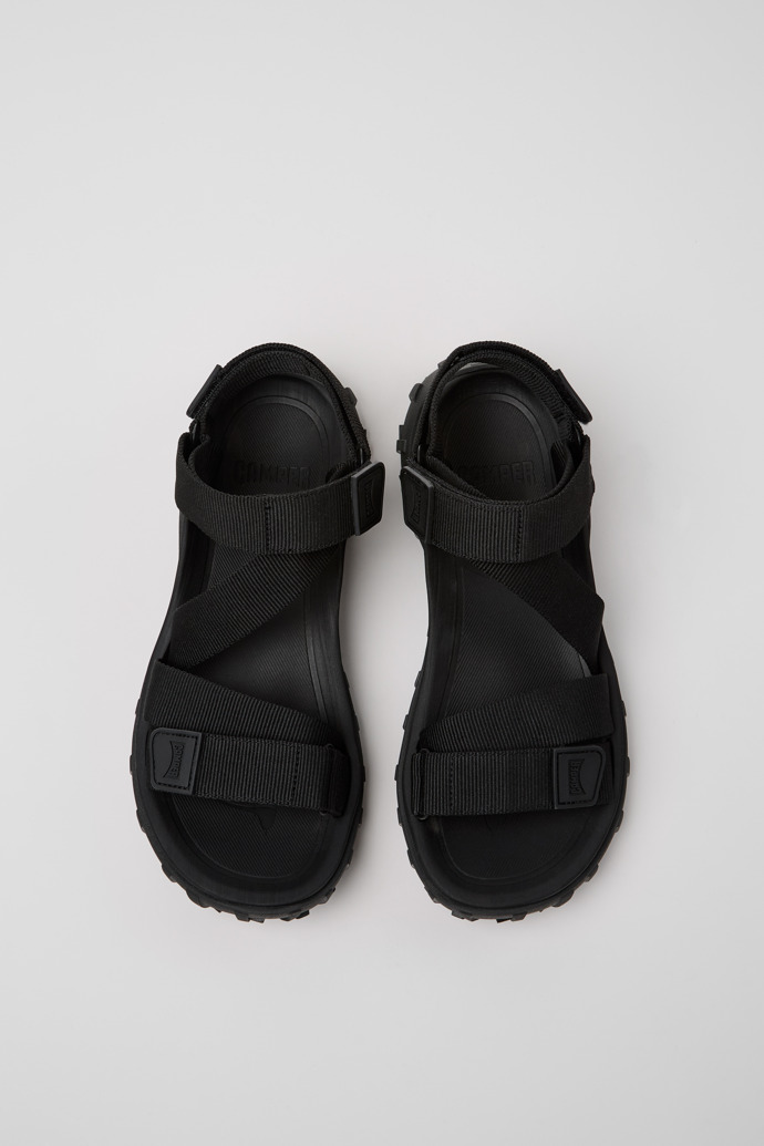 Drift Trail Sandal Schwarze Herrensandalette aus Recycling-PET.