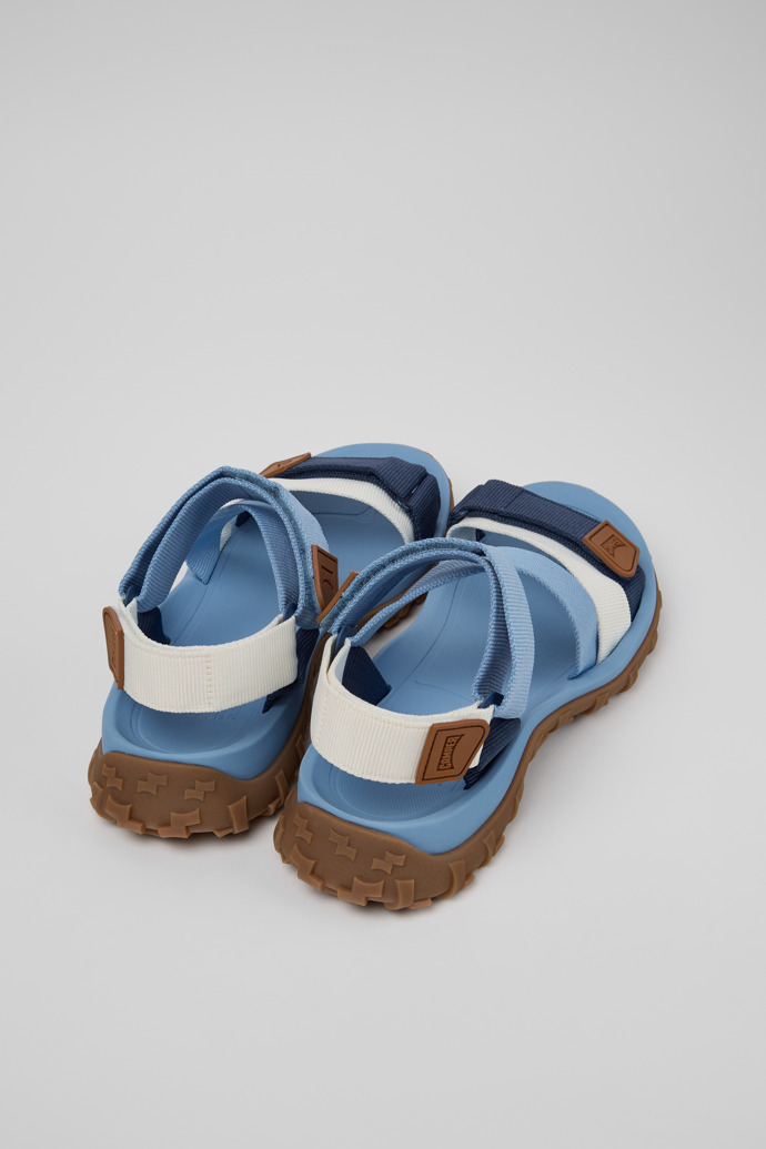 Back view of Drift Trail Sandal Blue Textile Sandals for Men.