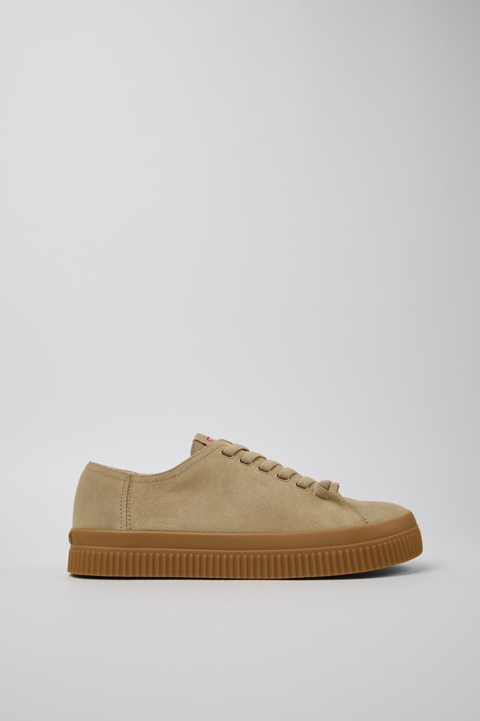 Peu Roda Beige Herrensneaker aus Nubukleder.