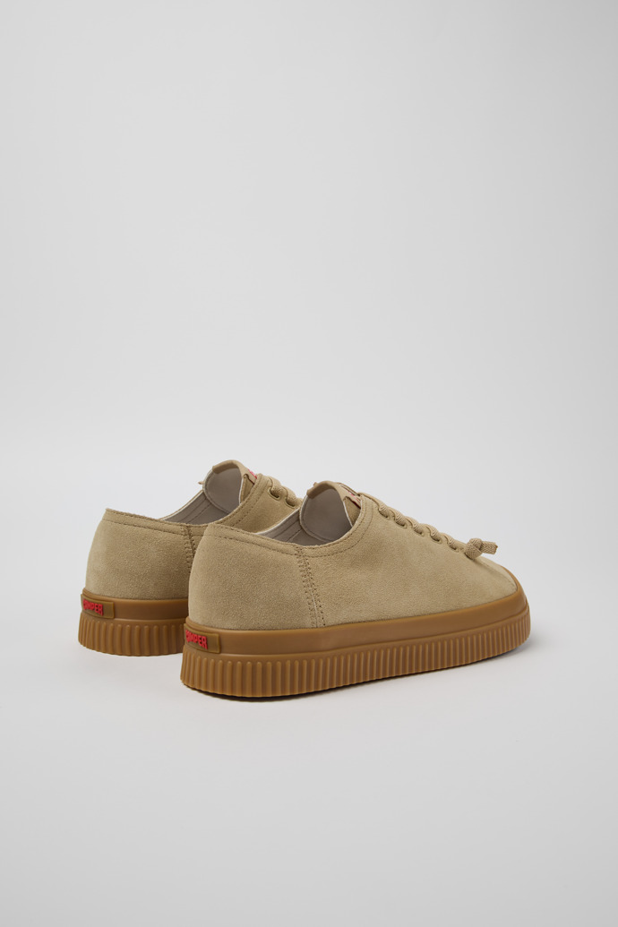 Peu Roda Beige Herrensneaker aus Nubukleder.