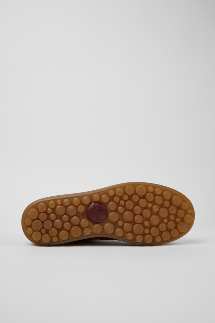 The soles of Twins Brown Leather Shoes for Men.