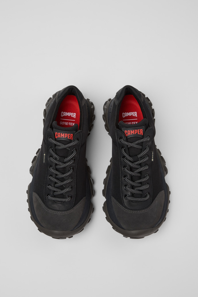 Overhead view of Karst Trek - GORE-TEX Multicolor Textile and Nubuck Sneakers for Men.