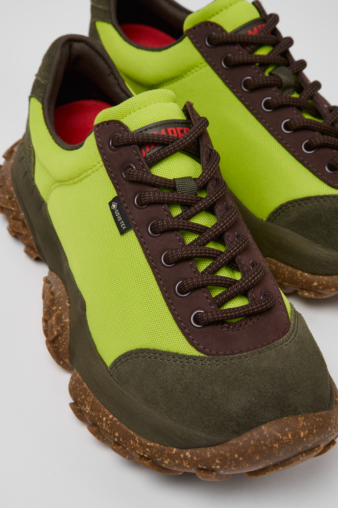 Close-up view of Karst Trek - GORE-TEX Multicolor Textile and Nubuck Sneakers for Men.