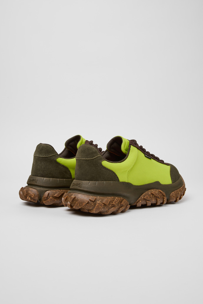 Back view of Karst Trek - GORE-TEX Multicolor Textile and Nubuck Sneakers for Men.