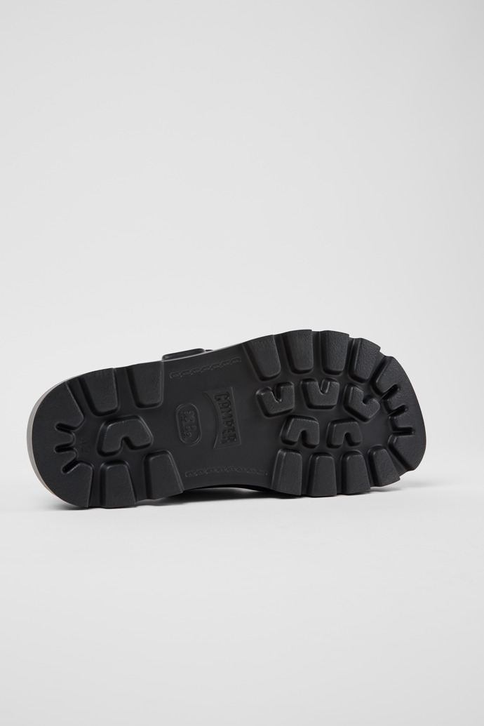 The soles of Brutus Sandal Black Synthetic Sandals for Men.