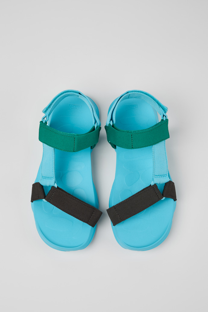 Overhead view of Karst Sandal Multicolor Recycled PET Sandals for Men.