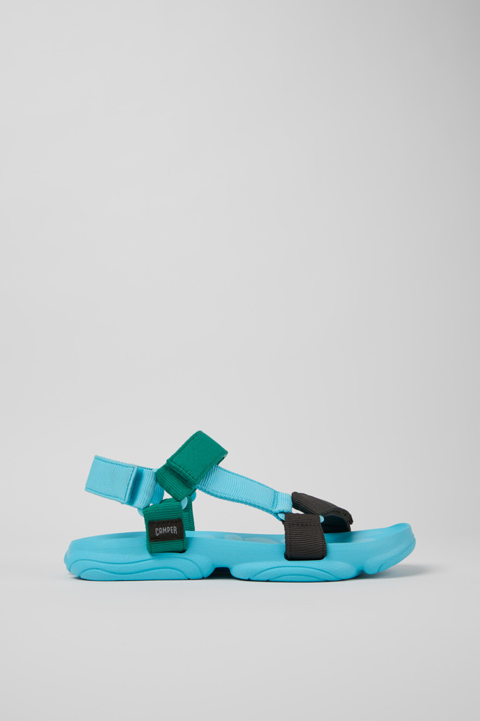 Karst Sandal Multicolor Recycled PET Sandals for Men. modelin yandan görünümü