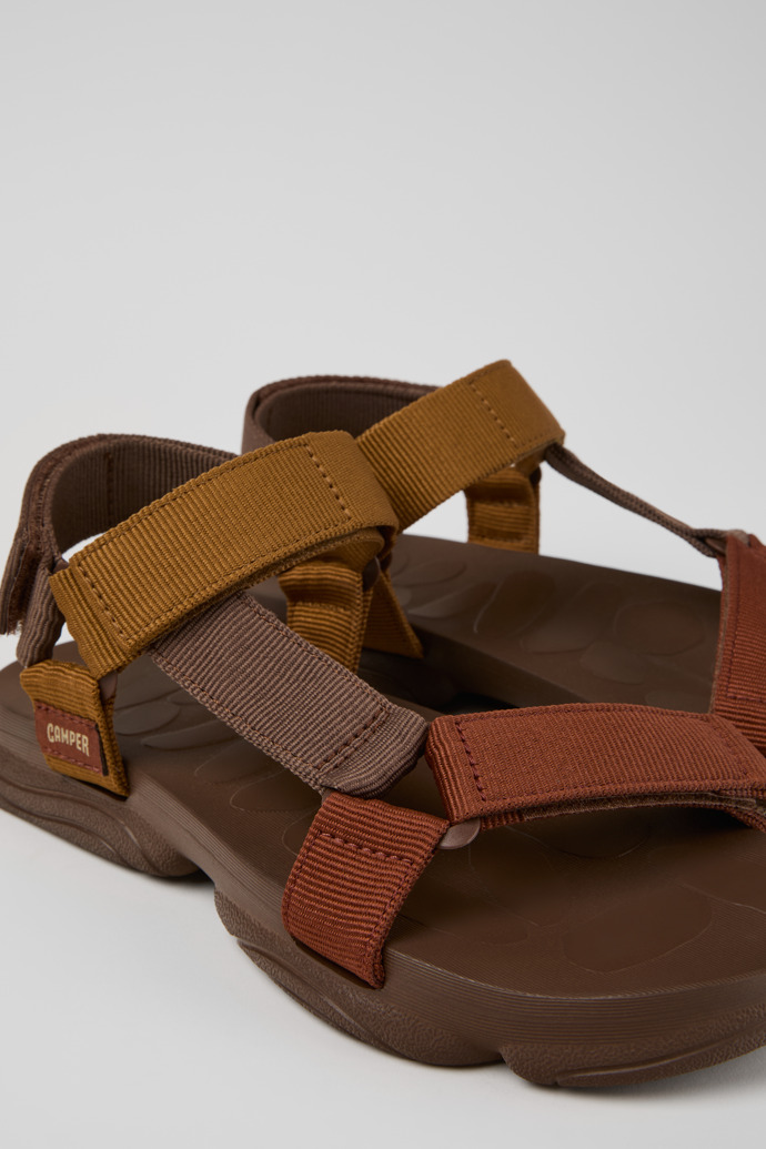 Close-up view of Karst Sandal Multicolor Recycled PET Sandals for Men.