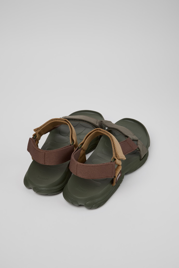 Back view of Karst Sandal Brown Textile Sandals for Men.