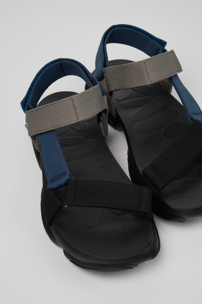 Close-up view of Karst Sandal Multicolor Textile Sandals for Men.