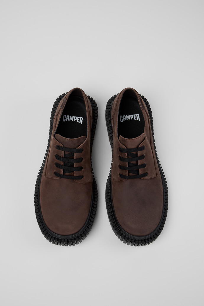 Pix Berlin Chaussures en nubuck marron pour homme.