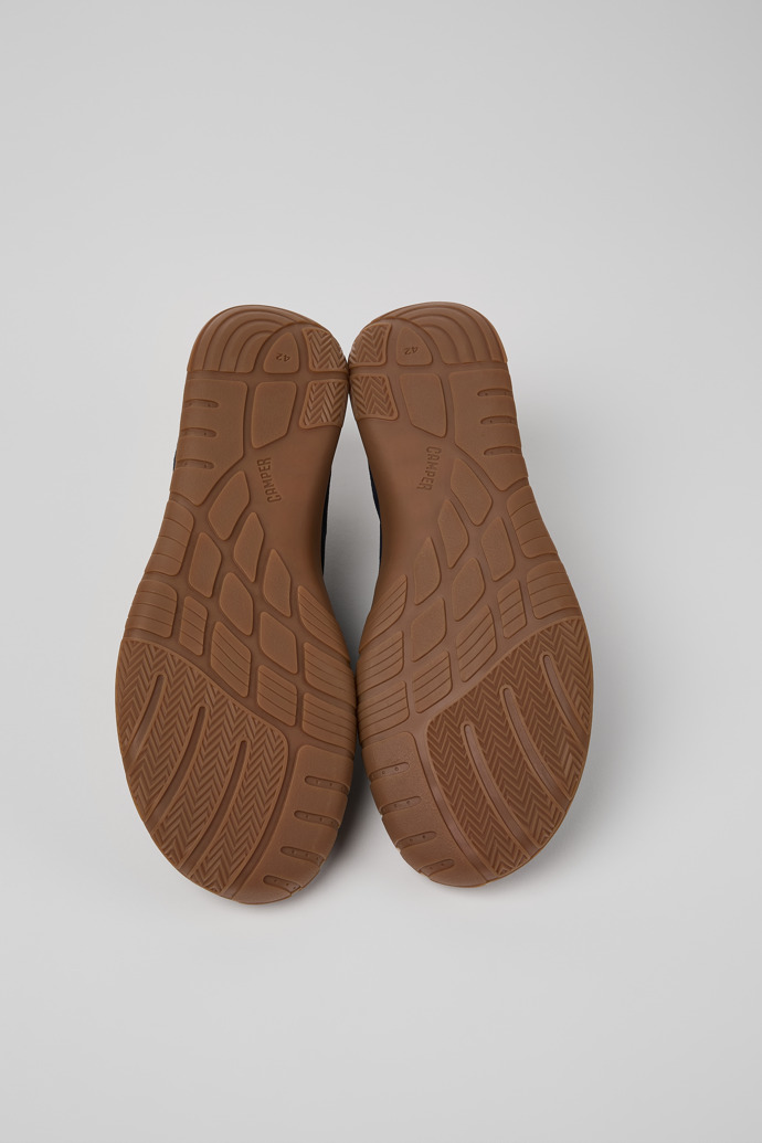 The soles of Peu Path Blue Nubuck Sneakers for Men.