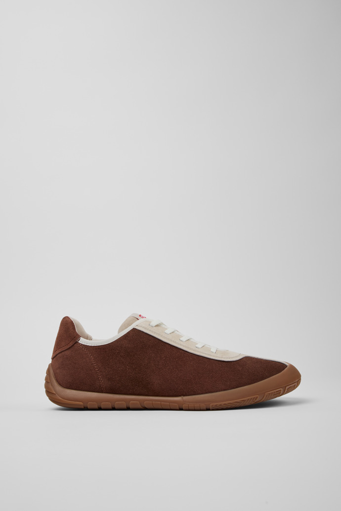 Side view of Twins Multicolor Suede and Nubuck Sneakers for Men.