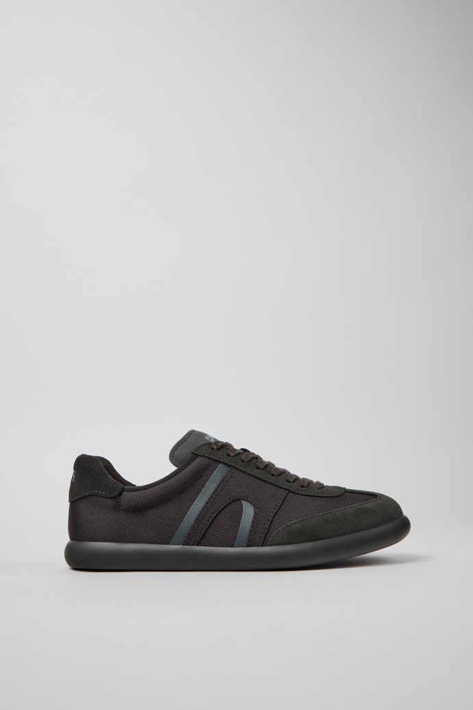 Side view of Pelotas Soller Gray Textile and Nubuck Sneakers for Men.