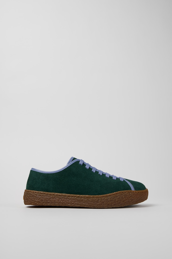 Side view of Peu Terreno Multicolor Suede and Leather Shoes for Men.