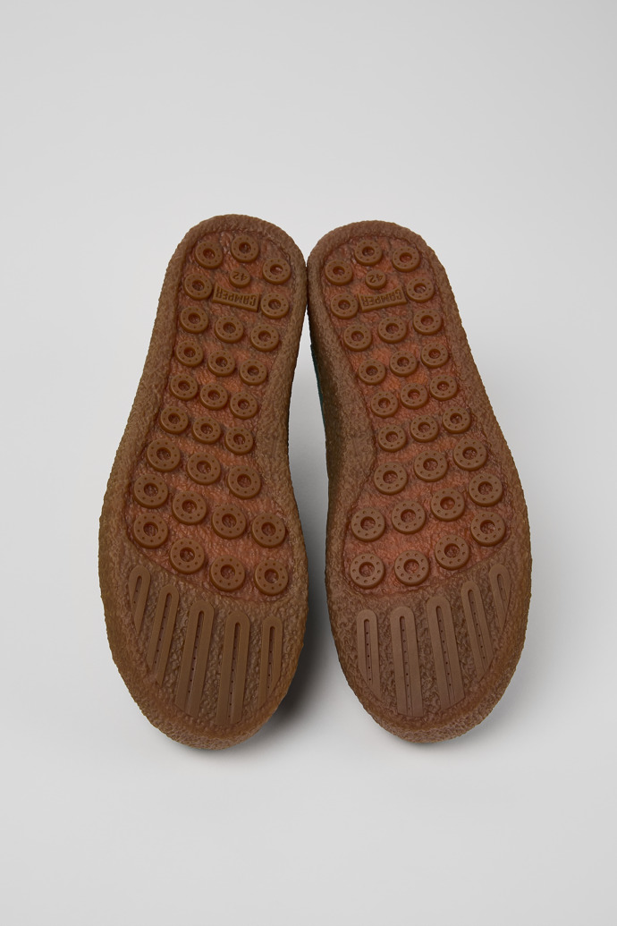 The soles of Peu Terreno Multicolor Suede and Leather Shoes for Men.