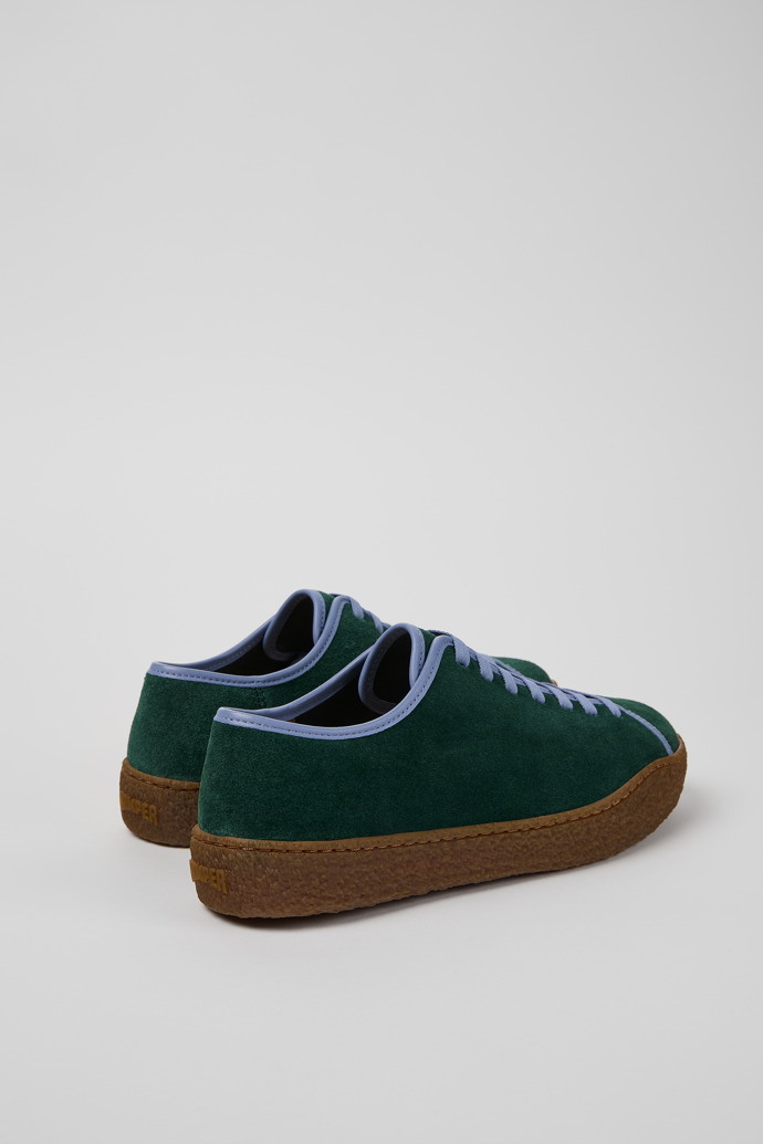 Back view of Peu Terreno Multicolor Suede and Leather Shoes for Men.