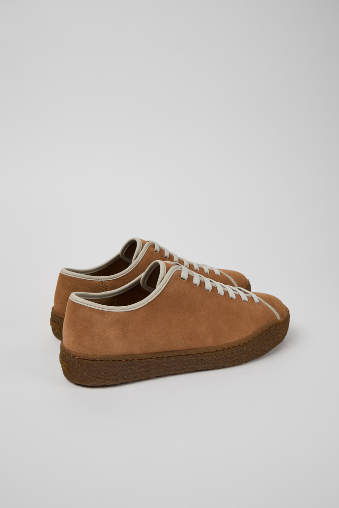 Back view of Peu Terreno Multicolor Suede and Leather Shoes for Men.