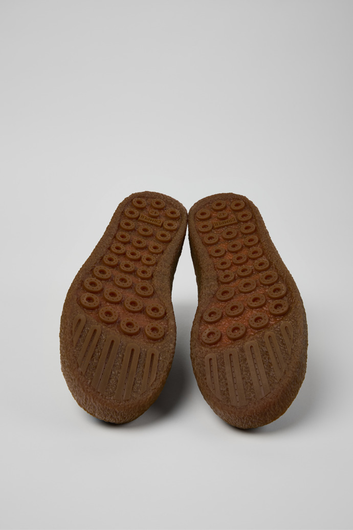 Peu Terreno Zapatos de ante y piel marrón y azul para hombre.