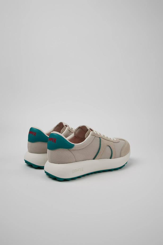 Back view of Pelotas Athens Multicolor Recycled PET and Nubuck Sneakers for Men.