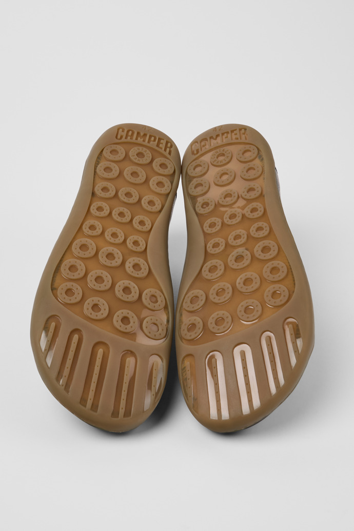 The soles of Twins Multicolor Leather Shoes for Men.
