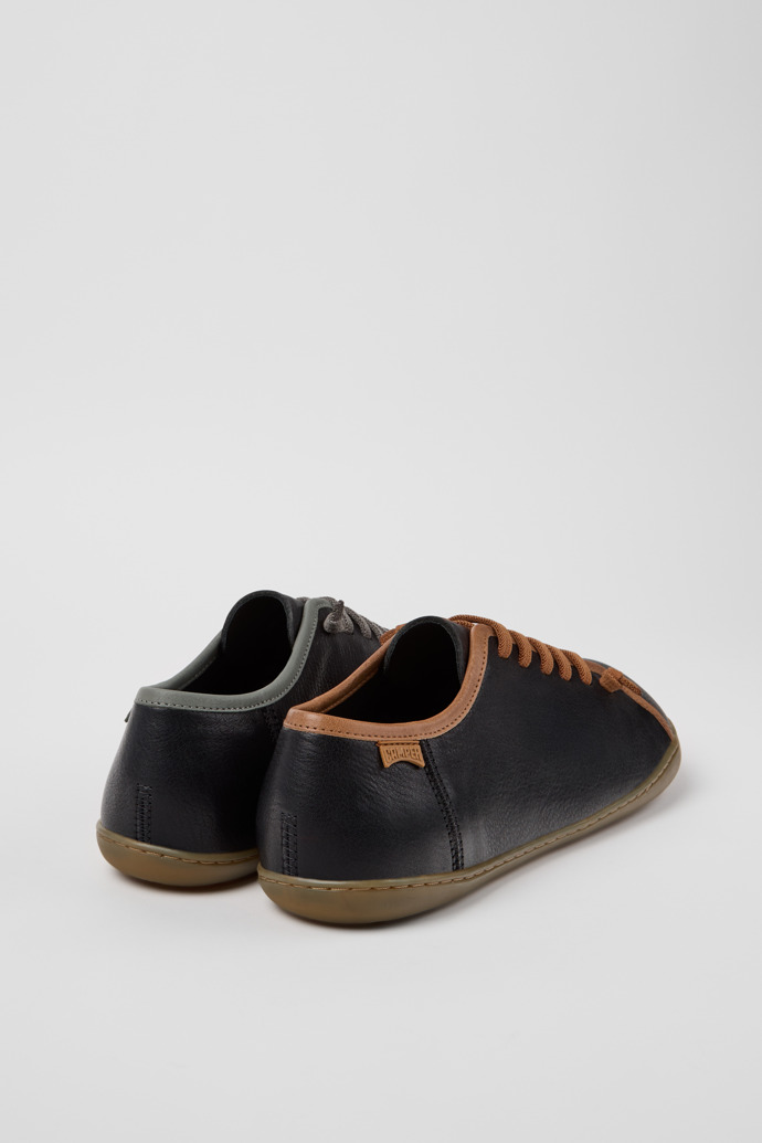 Back view of Twins Multicolor Leather Shoes for Men.