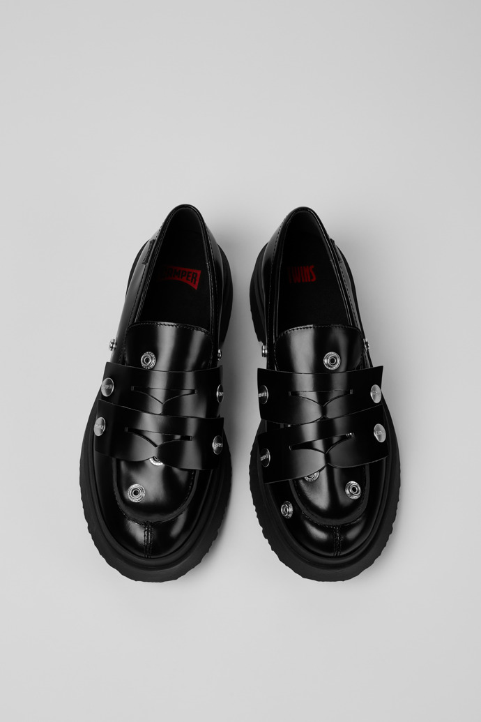 Twins Schwarzer Herrenmokassin aus Leder.