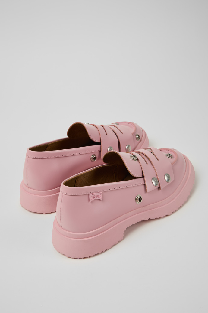 Twins Mocassí de pell de color rosa per a home