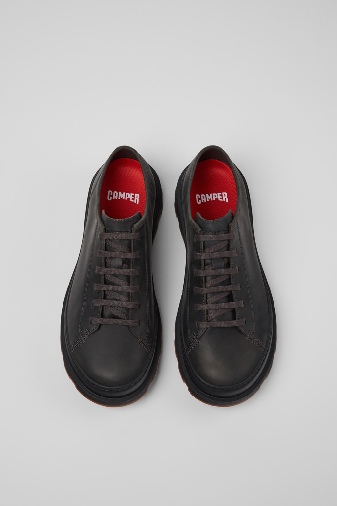 Overhead view of Brutus+ Gray Nubuck Shoes for Men.
