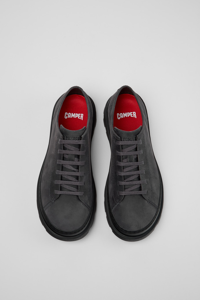 Brutus+ Graue Nubuklederschuhe für Herren.