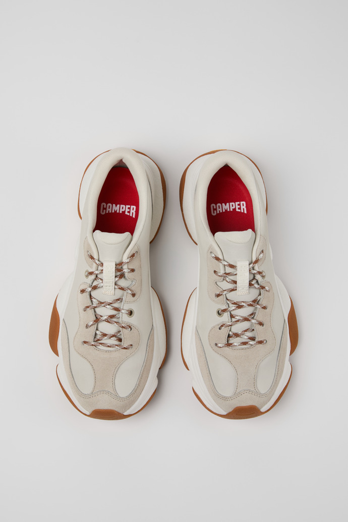 Overhead view of Karst 2 Multicolor Leather and Nubuck Sneakers for Men.