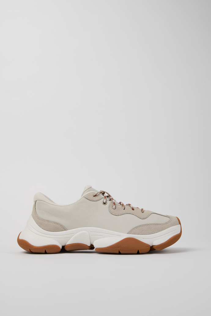 Side view of Karst 2 Multicolor Leather and Nubuck Sneakers for Men.