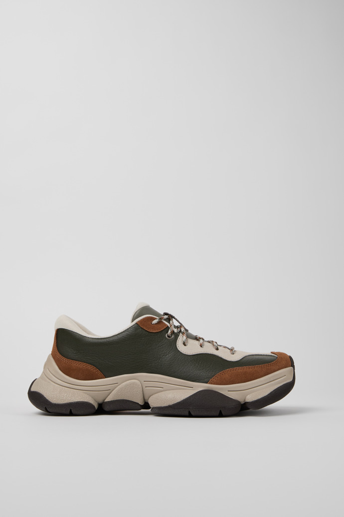 Side view of Karst 2 Multicolor Leather and Nubuck Sneakers for Men.