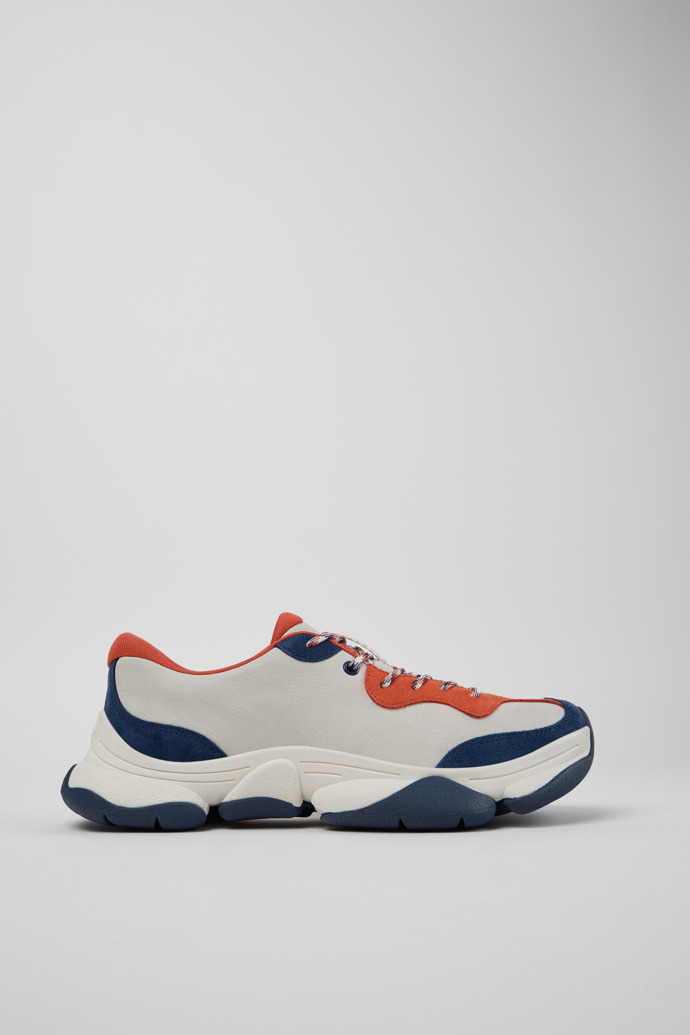 Side view of Karst 2 Multicolor Leather and Nubuck Sneakers for Men.