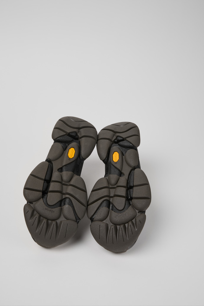 The soles of Twins Multicolor Leather and Nubuck Sneakers for Men.